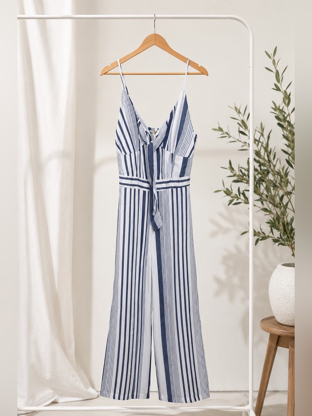NEW BLUE & WHITE JUMPSUIT